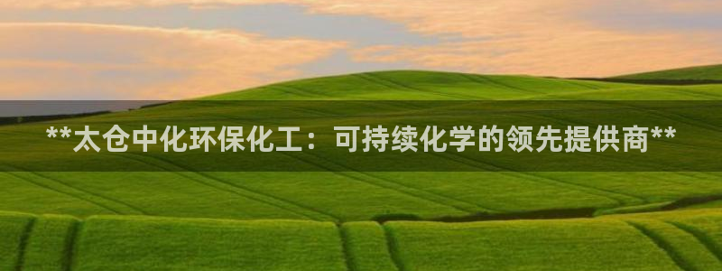 亿万先生下载网址app：**太仓中化环保化工：可持续化学的领先提供商**