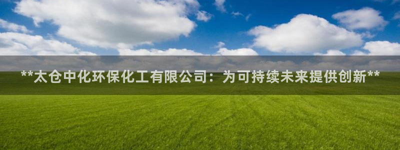 亿万先生游戏：**太仓中化环保化工有限公司：为可持续未来提供创新**