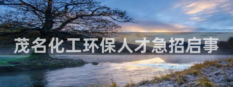 亿万先生007网页登录不了：茂名化工环保人才急招启事