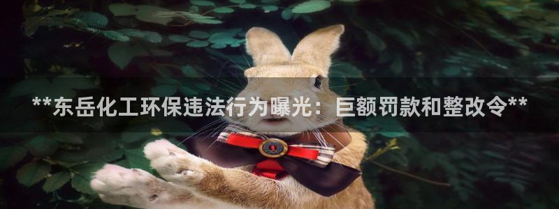 亿万剧情介绍：**东岳化工环保违法行为曝光：巨额罚款和整改令**