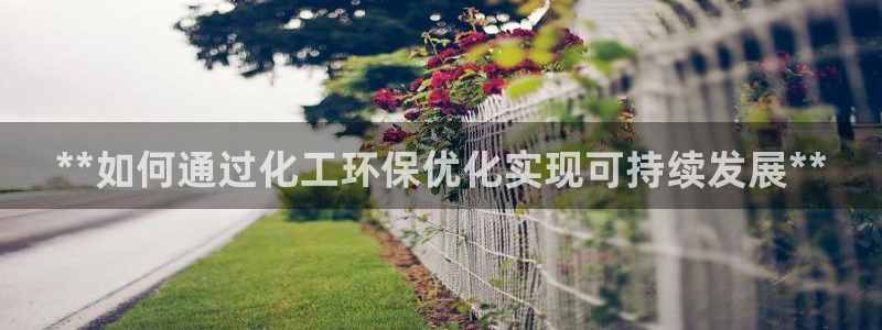亿万先生mr07官网：**如何通过化工环保优化实现可持续发展**
