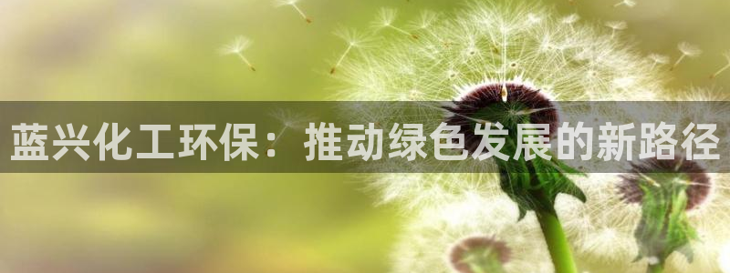 亿万先生007客服：蓝兴化工环保：推动绿色发展的新路径