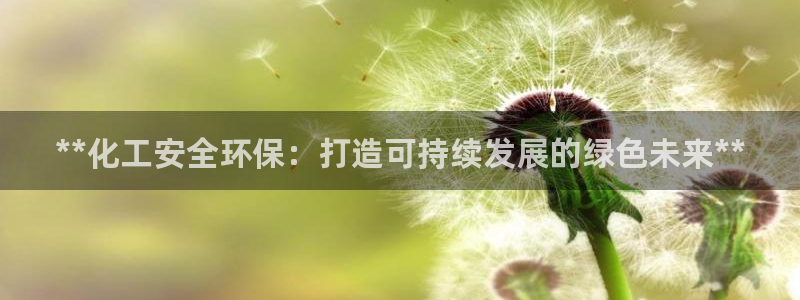 亿万先生 手机版下载：**化工安全环保：打造可持续发展的绿色未来**