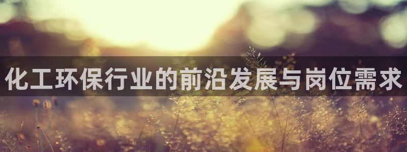 mr003亿万先生：化工环保行业的前沿发展与岗位需求