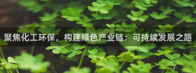 亿万先生下载客户端：聚焦化工环保，构建绿色产业链：可持续发展之路
