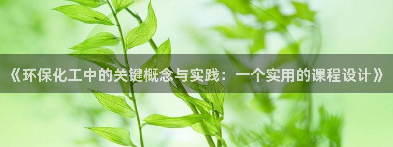 亿万剪辑：《环保化工中的关键概念与实践：一个实用的课程设计》