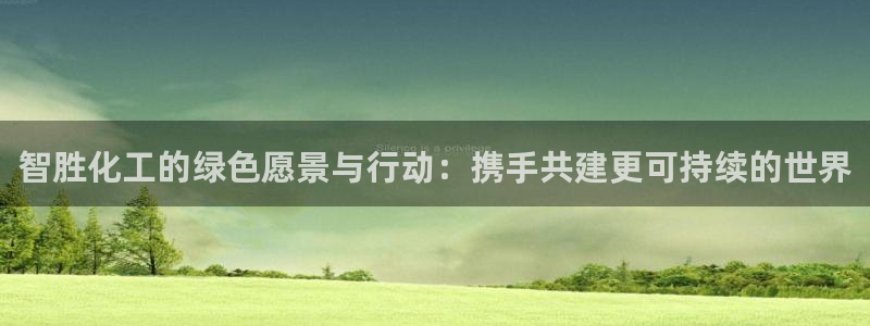 亿万先生手机版入口在哪：智胜化工的绿色愿景与行动：携手共建更可持续的世界